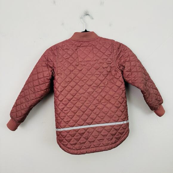 Mikk-line Zip Up Pink Puffer Coat Girls Size 6 - Picture 6 of 7